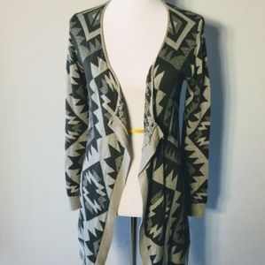 Tribal print cardigan